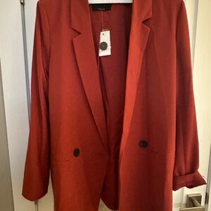 Women's Red Blazer Jacket
